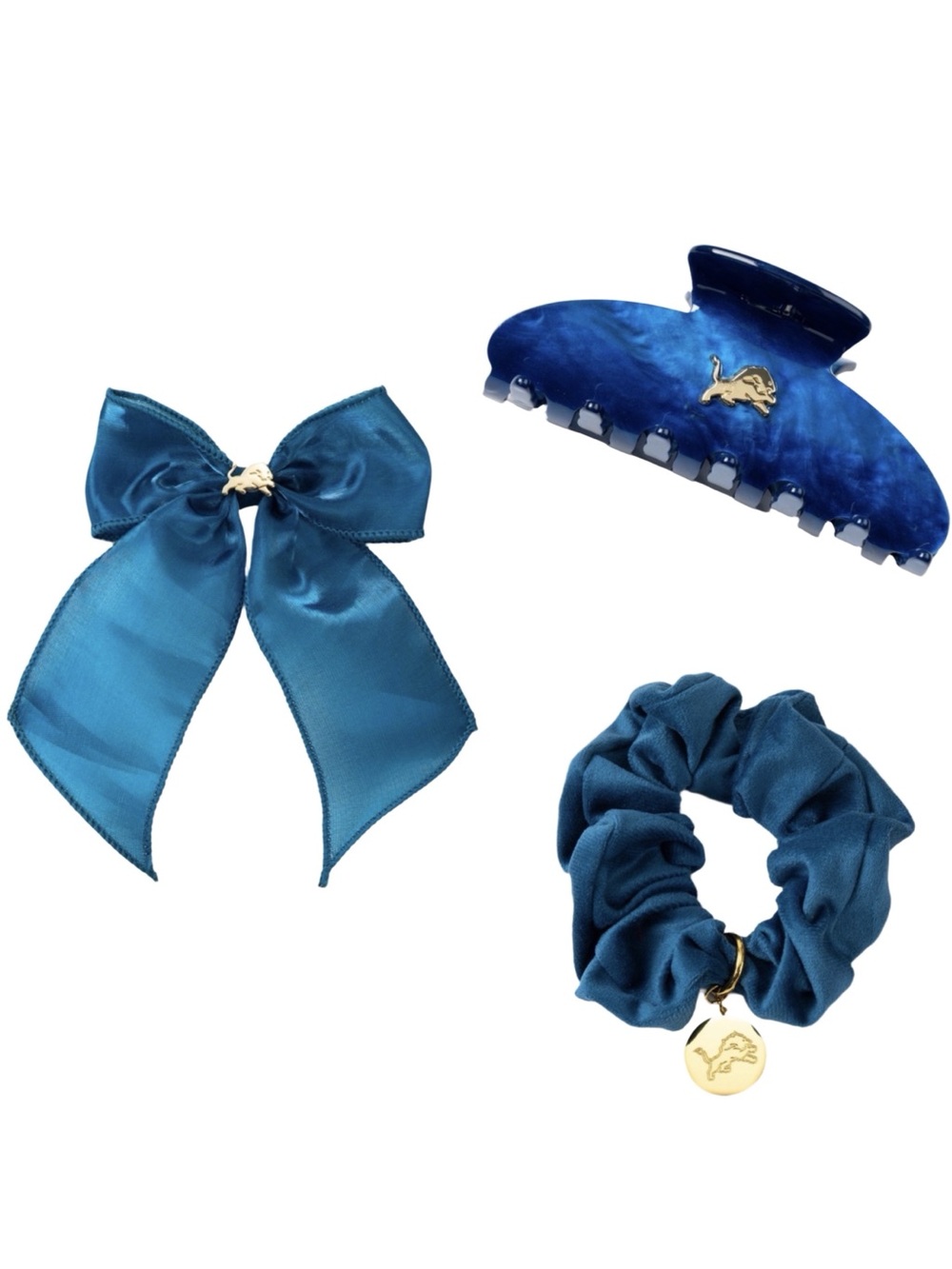 NEW 3pc Luv AJ NFL Hair Bundle - Detroit Lions